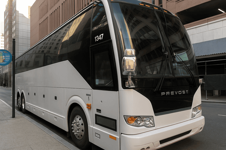 a Charter Bus Rental Davie coach bus